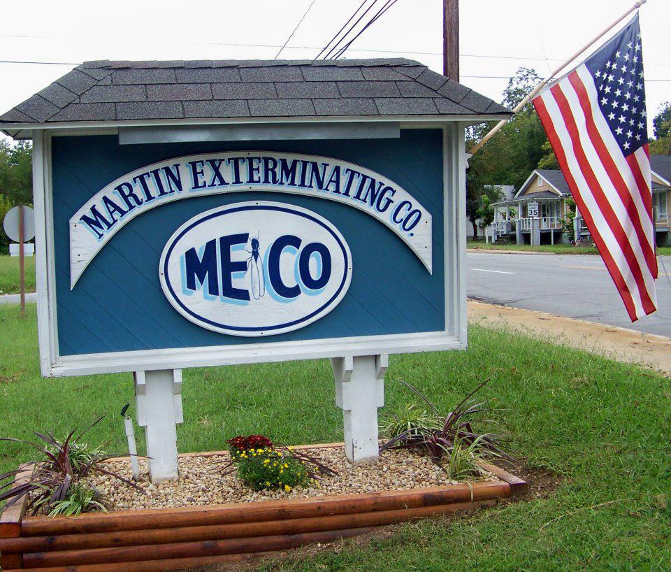 Martin Exterminating Co. outdoor sign
